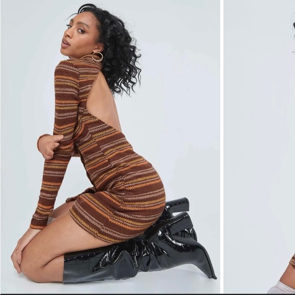 Princess Polly Long Sleeve Dalton Mini Dress - Picture 4 of 10